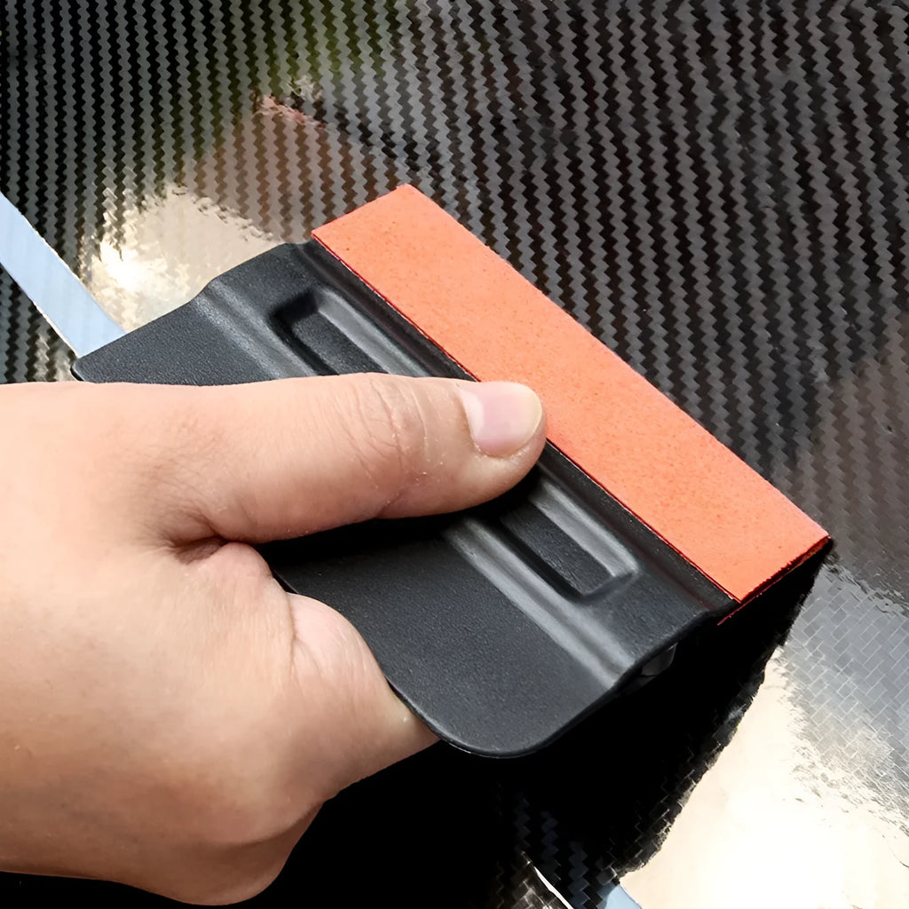 ABS automotive film scraper tool with four head formats for car wrap application