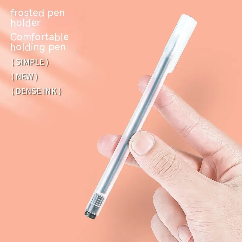 Colour boxed gel pen stationery with 0.5mm fine point plastic shell and assorted ink colours