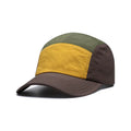 Men's quick-drying curved brim baseball cap in khaki, army green, orange, and yellow colours