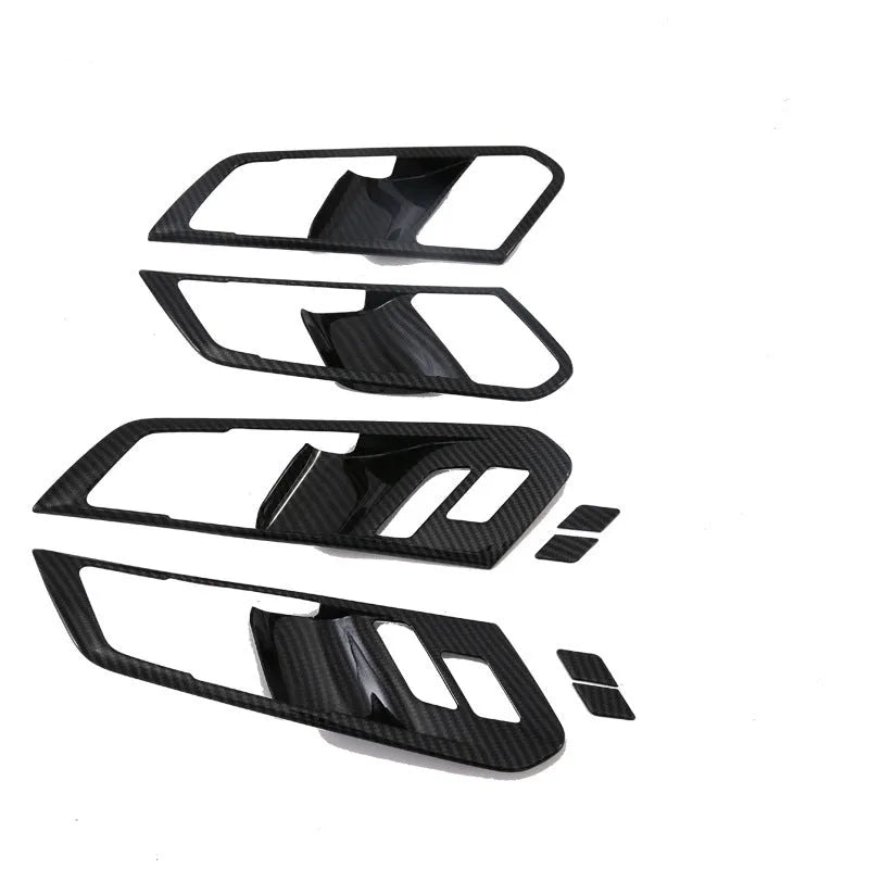 Black ABS plastic cup holder trim for 2019 BMW X5 centre console interior decoration