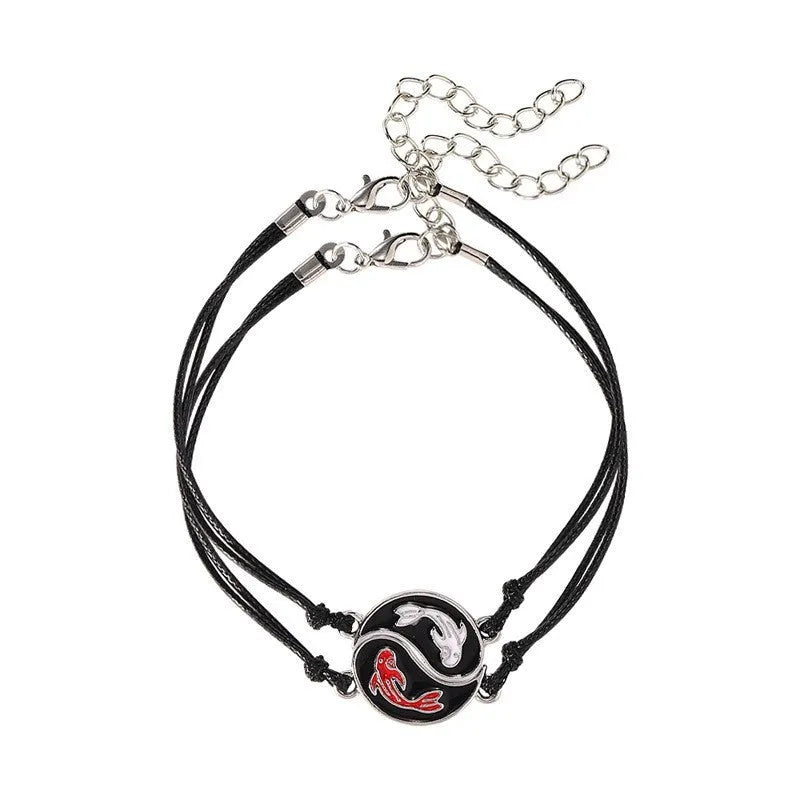 Geometric eight-diagram alloy bracelet with electroplated finish in silver tone