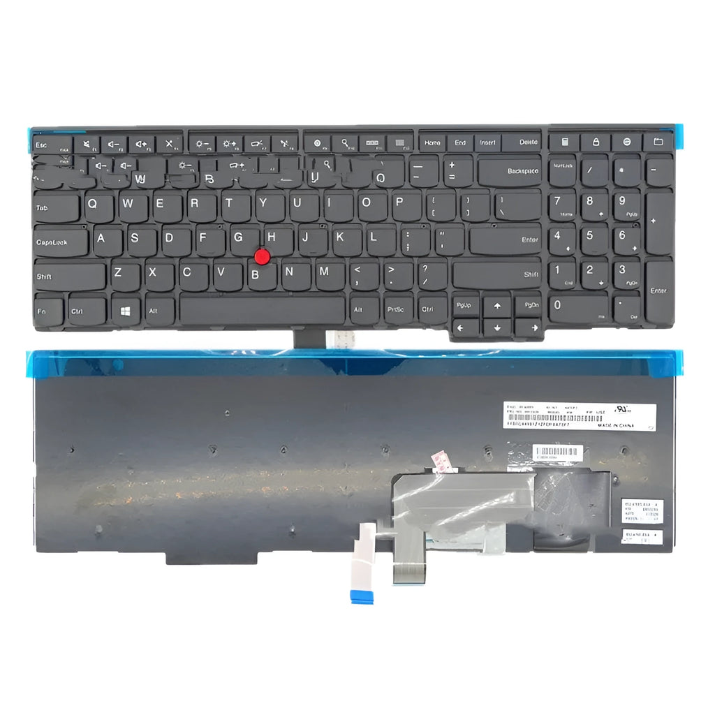 Black wired USB replacement keyboard for Lenovo E531 laptop