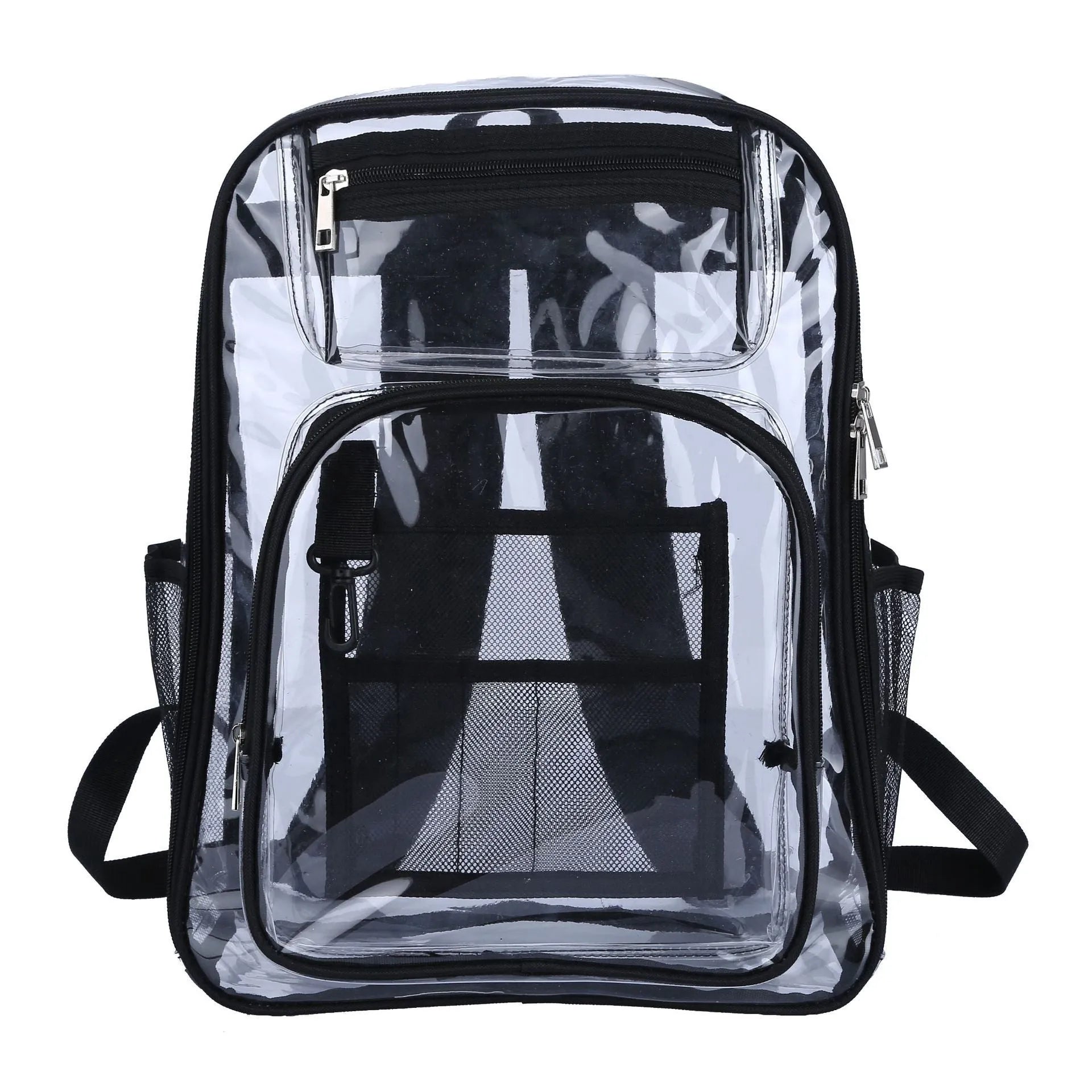 PVC transparent waterproof backpack in unisex size 30x16x44cm with thin inner bag