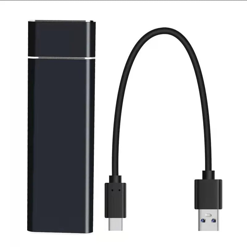 6TB mini SSD mobile hard disk with metal casing in black, blue, orange, red or silver colours