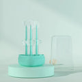 Purple silicone gel pet toothbrush for cleaning dog and cat teeth