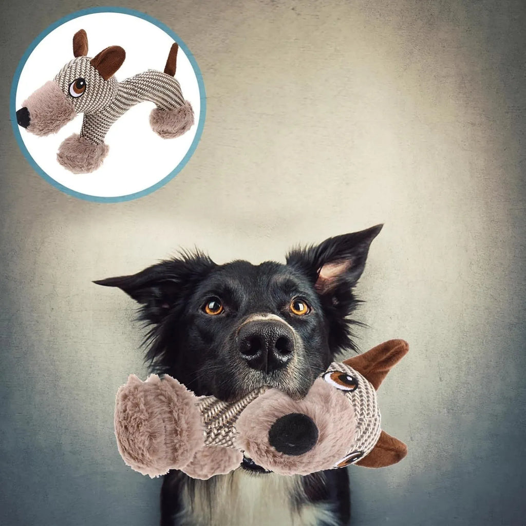 Large dog squeaky plush toy with squeaker, suitable for medium and large dogs, in Monkey design