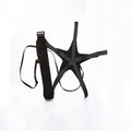 Black football juggling belt with 2 metre static length for rotating solo practice