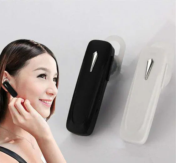 M163 black Bluetooth car headset with in-ear design for hands-free driving