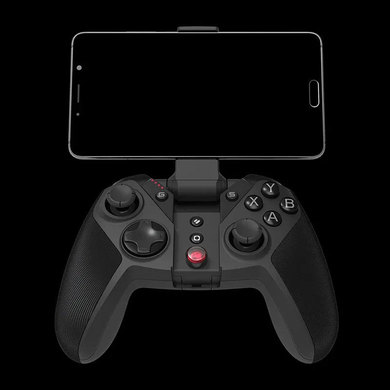 Black Gaishi USB Type-C gaming controller with vibration feedback for PC and mobile devices