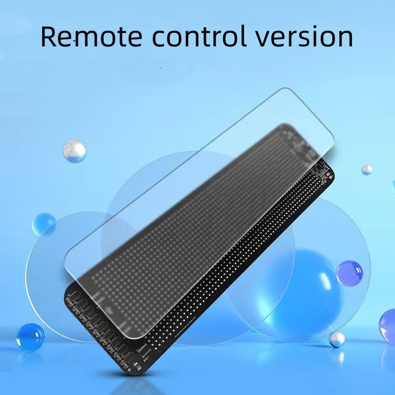 Full-colour LED display screen module 102x384mm HD resolution with remote control and voice control options