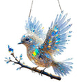 Cartoon bird pendant acrylic wall decoration with UV printing for holiday scenes
