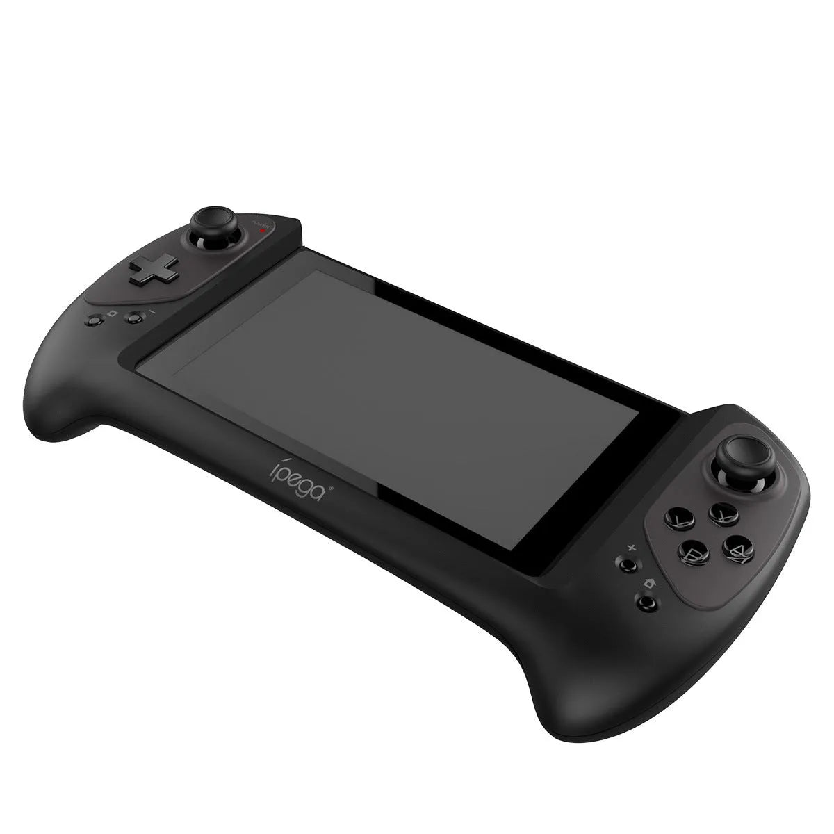 Black Bluetooth wireless gamepad for Nintendo Switch with ergonomic grip and textured joystick