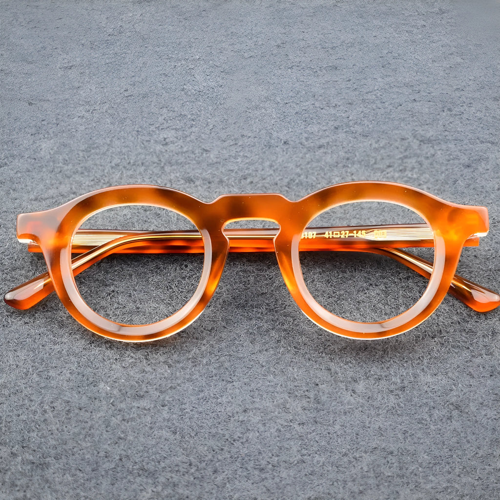 Thick plate frame glasses with sebum colour stitching full rim hip-hop box glasses multiple colour options C1 C2 C3 C4 C5