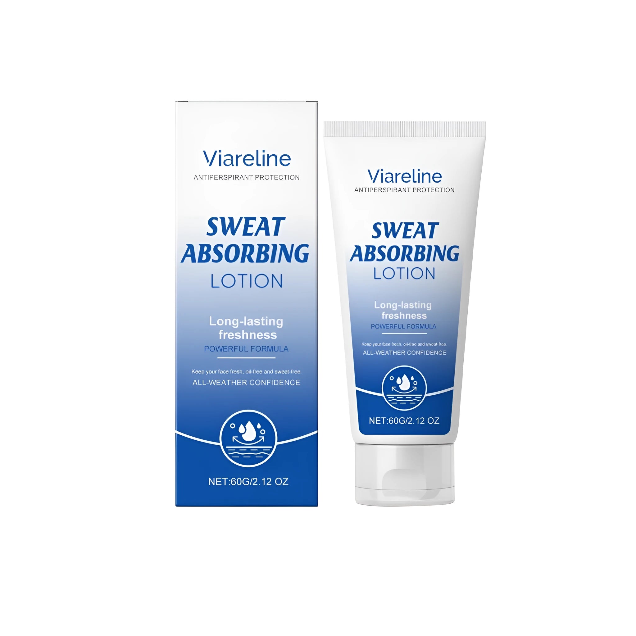 Sweat absorbing facial lotion 60g tube with vitamin C and E for oily skin
