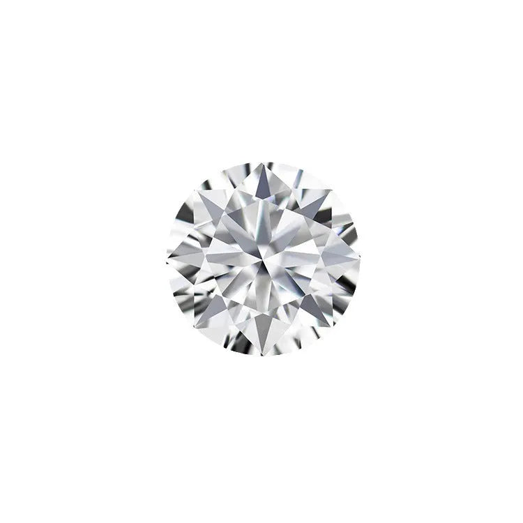 Round moissanite stone with eight hearts and eight arrows cut, D colour VVS1 clarity, loose gem for jewellery.