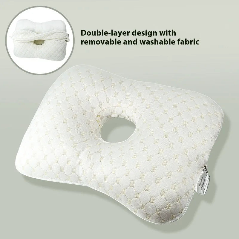 Beauty salon single hole ear pillow with detachable cover in new Chinese style design