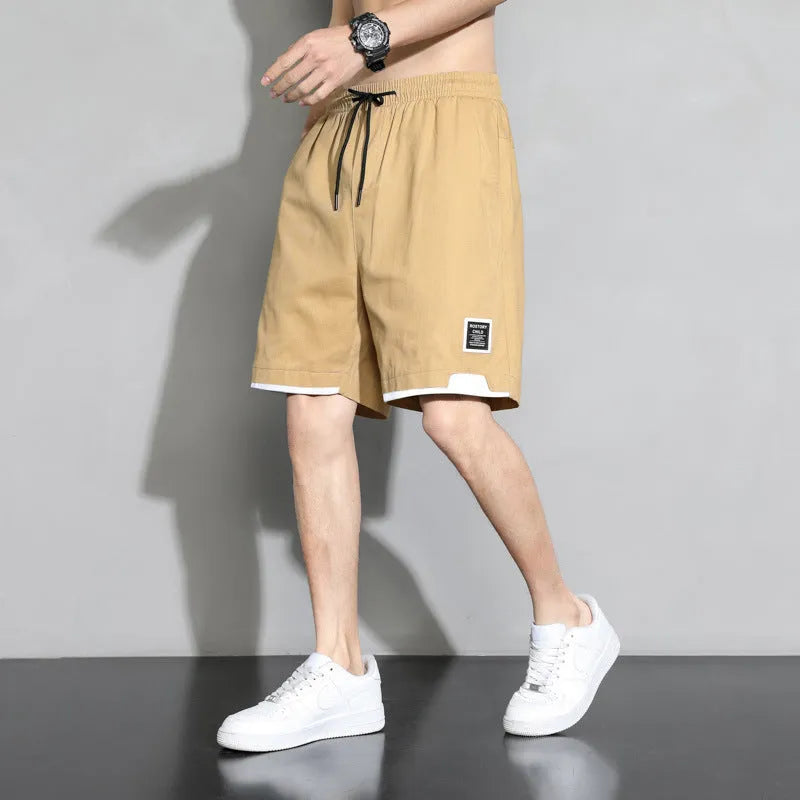 Cotton shorts for boys in plus sizes 2XL to 8XL, black khaki white colours, overalls style summer wear