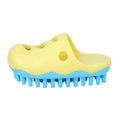 Blue vamp quincuncial head pet bath massage brush TPR material dog grooming cleaning tool