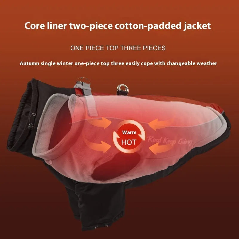 Polar fleece liner dog warm clothing pet jacket for cats and dogs, polyester, available in multiple colours and sizes