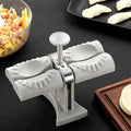 White double head dumpling mould with 304+PP construction and anti-slip base
