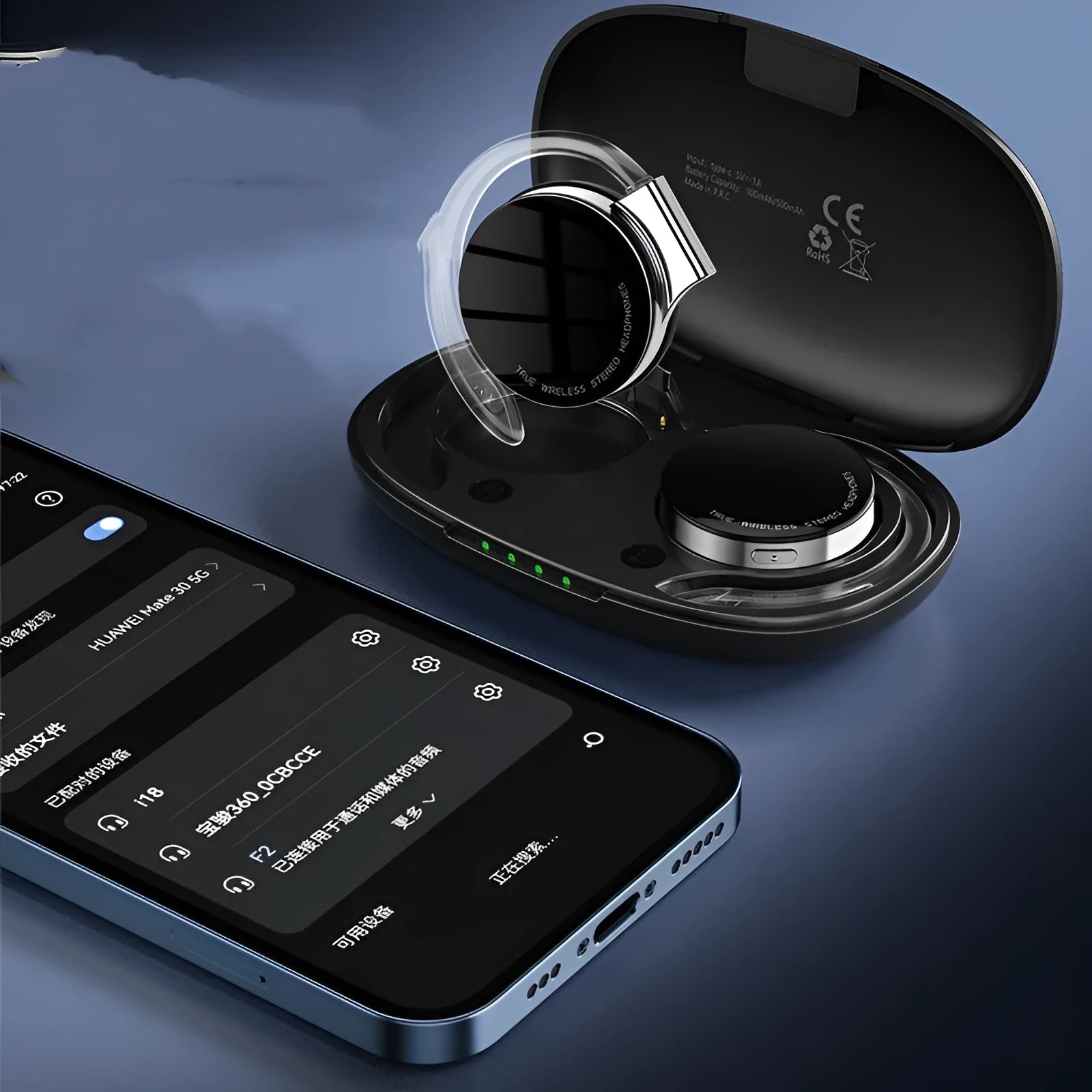 Black sports wireless Bluetooth earphones with ear plug design for gym use