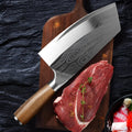 Stainless steel kitchen knife with a 320mm long blade made from 40cr13 steel