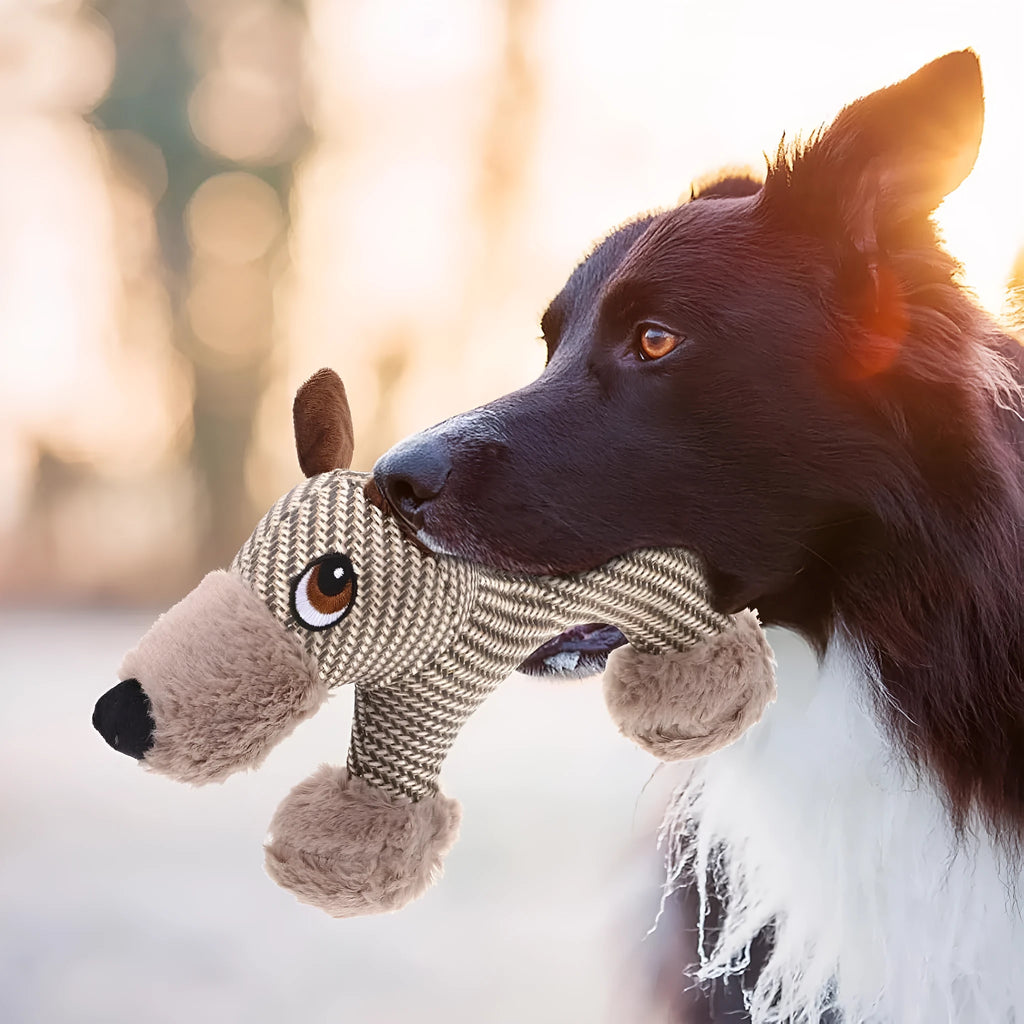 Large dog squeaky plush toy with squeaker, suitable for medium and large dogs, in Monkey design