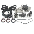 Metal belt and water pump assembly components measuring 28x18x16 cm