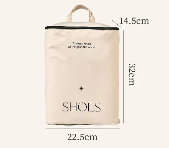 Travel storage bag set with multiple PP packing bags for clothing, underwear, shoes, and sundries