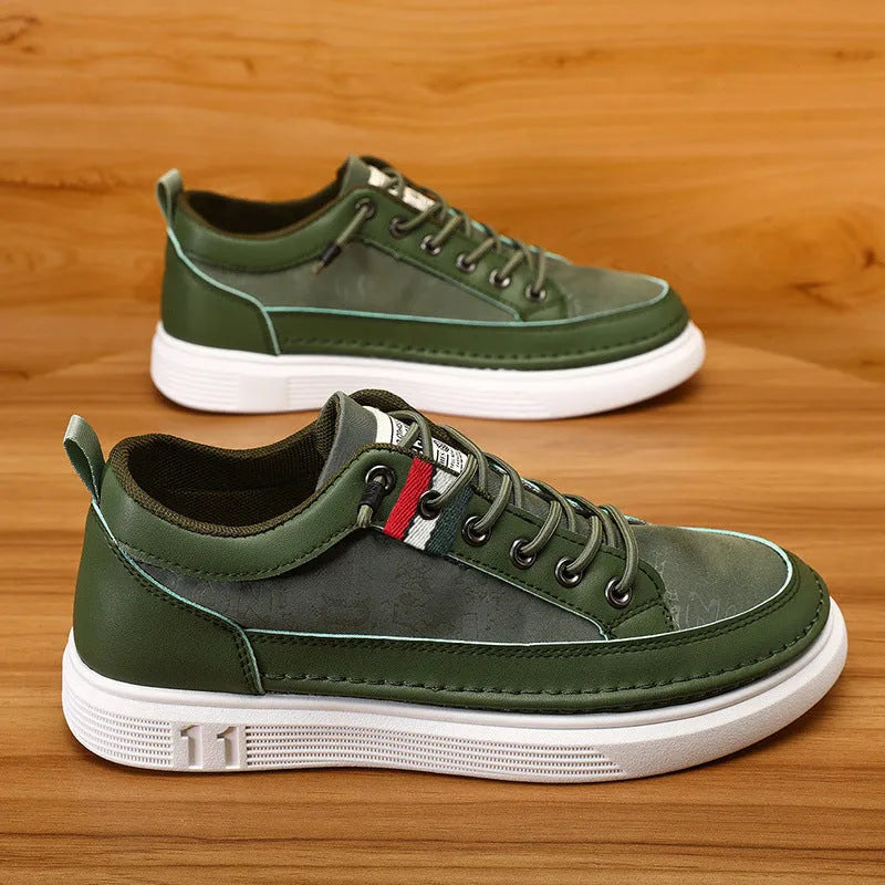 Black men's high-top canvas sneakers with PU upper and PVC sole on a plain background