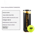 Three high elasticity cage plate training tennis balls in black, green, and yellow for durable sports practice