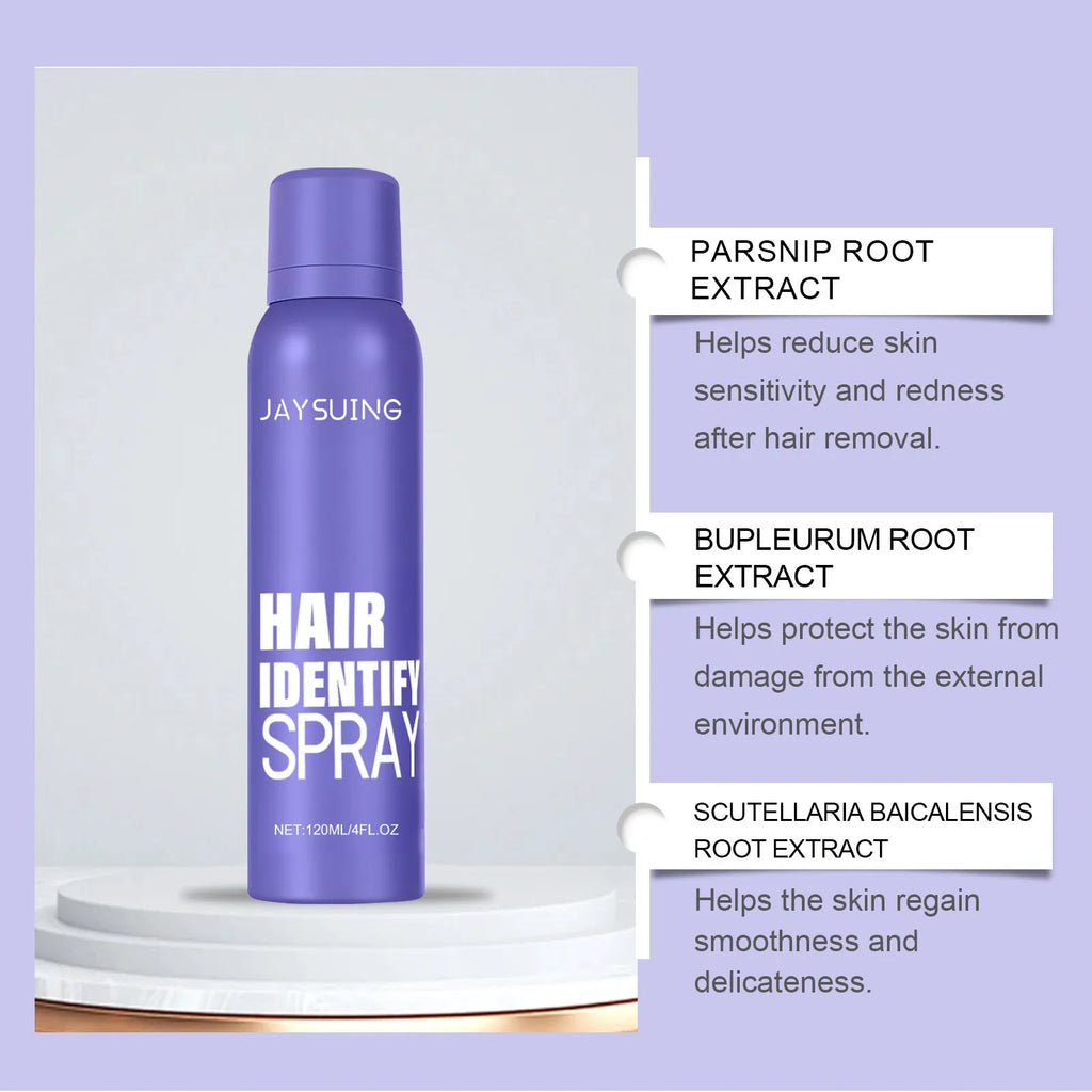 Hair removal spray set 120ml portable home non irritating herbal extracts bottle