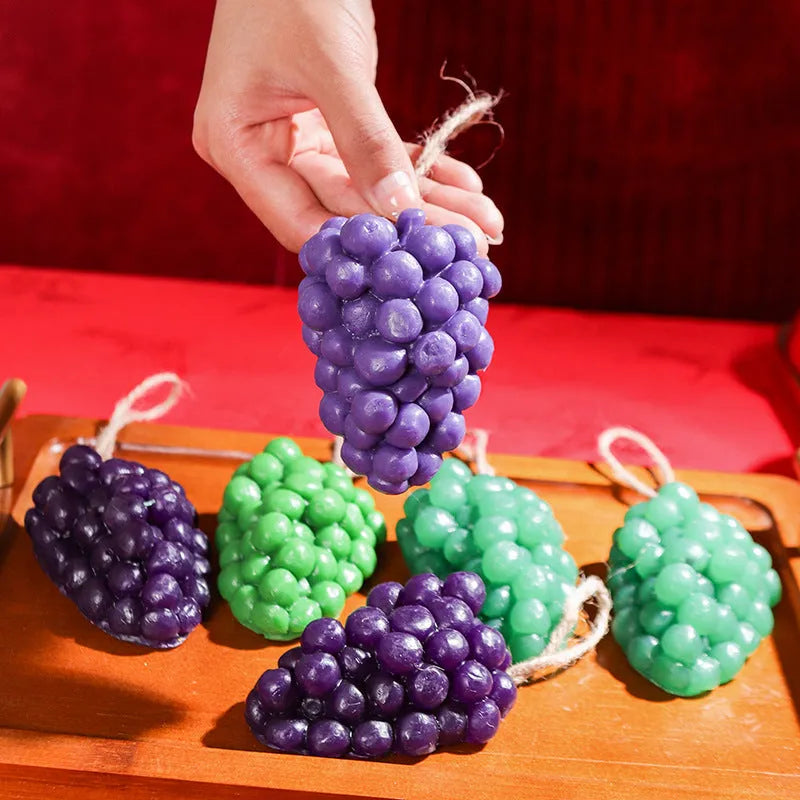 Handmade grape-shaped soap bar in purple colour weighing 80 grams