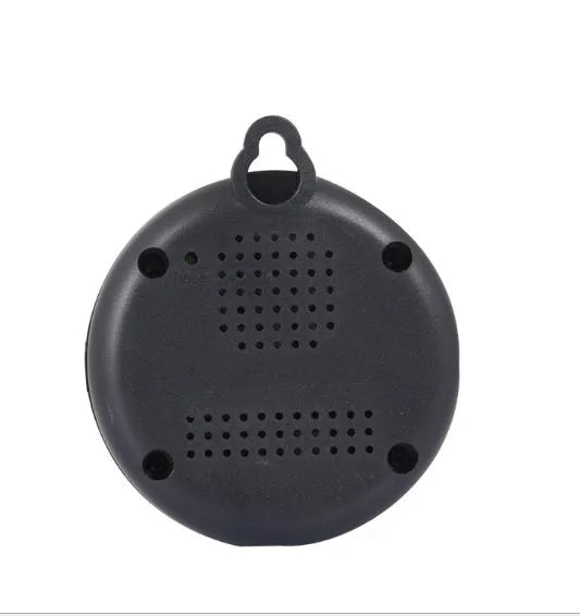 V380 white wireless indoor security camera with 1080P lens and night vision mounted on a wall