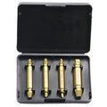 High-speed steel screw extractor set for removing damaged and rusted screws