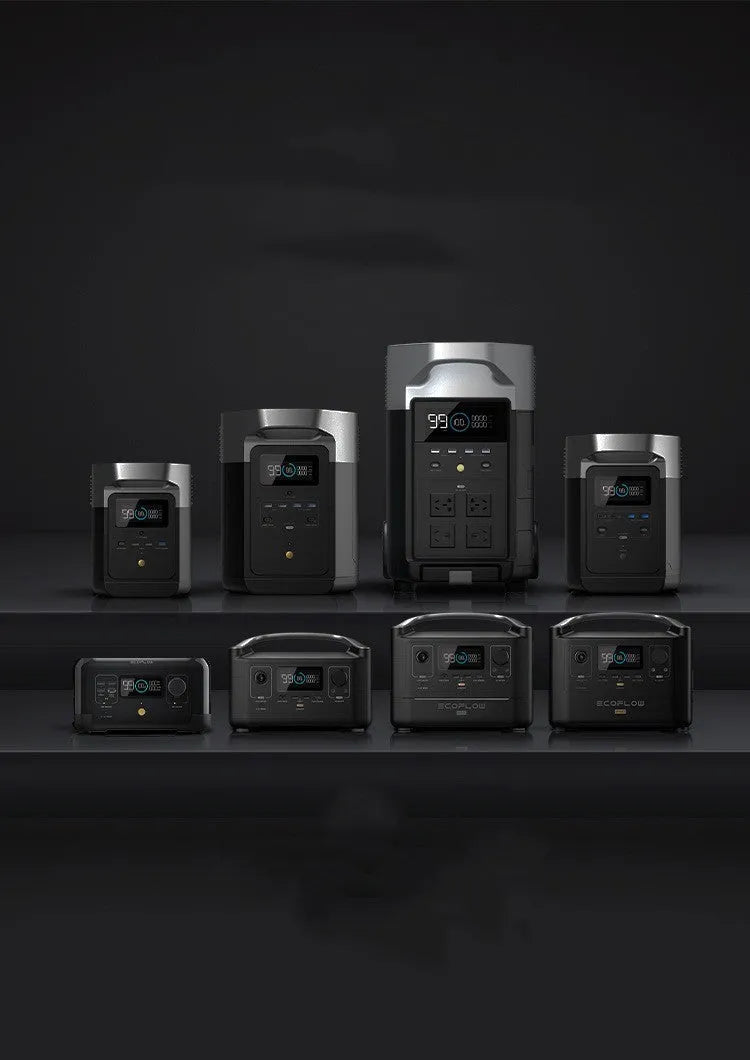 Rui Pro 720Wh portable power station with multiple output ports including AC sockets and USB.