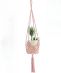 Hand-woven polyester cotton flower pot in minimalist design with seven colour options