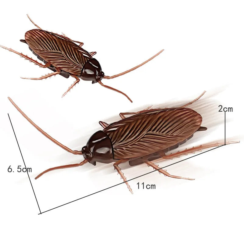 Vibration brush walking trick simulation electric toy pet supplies, plastic, 11x5cm, with vibrating cockroach design