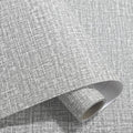 Linen texture self-adhesive wallpaper roll with double-layer pastoral design for wall renovation