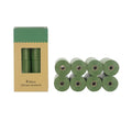 Green degradable pet waste bags with dispenser for dog cleanup