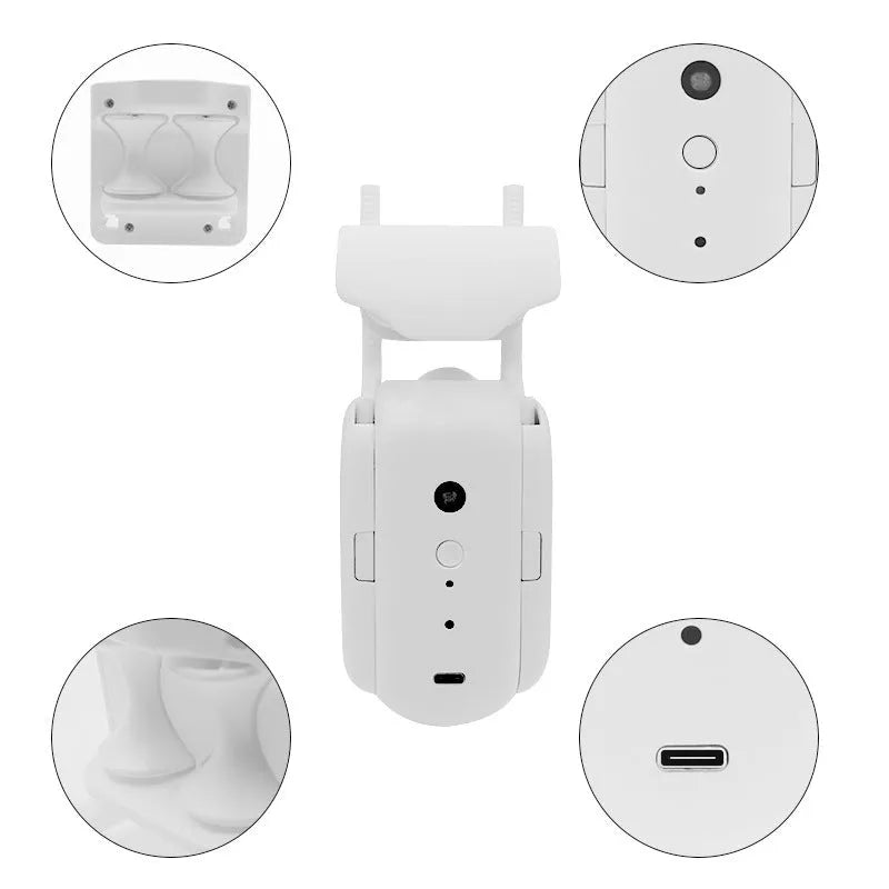 Smart curtain robot with Bluetooth and app control mounted on a rail