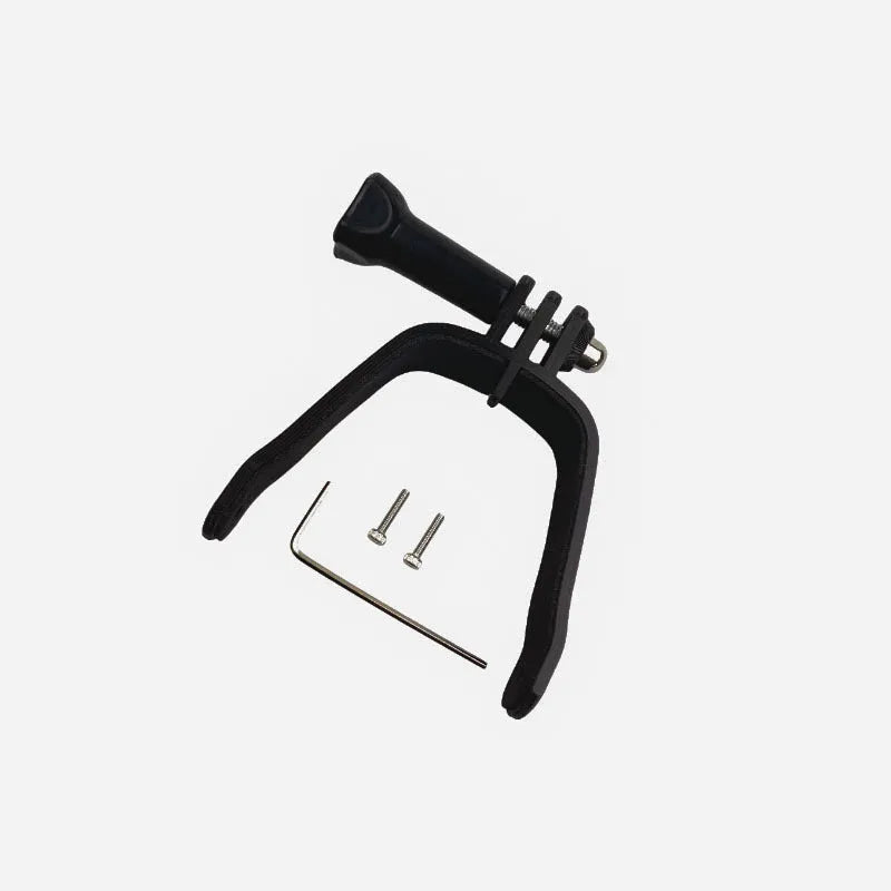 3D printed hard plastic expansion bracket with sponge lining for FPV drone panoramic camera mounting