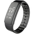 I6 smart sports bracelet with black TPU wristband and 0.96-inch colour touchscreen display