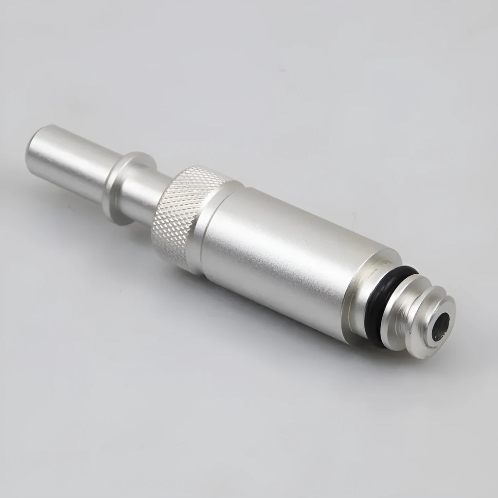 Silver metal transmission refueling joint tool model VAS6262-9 for vehicle fluid maintenance.