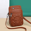 Women's PU leather strapped shoulder bag in vertical square shape, solid colour, with zipper closure and internal pockets