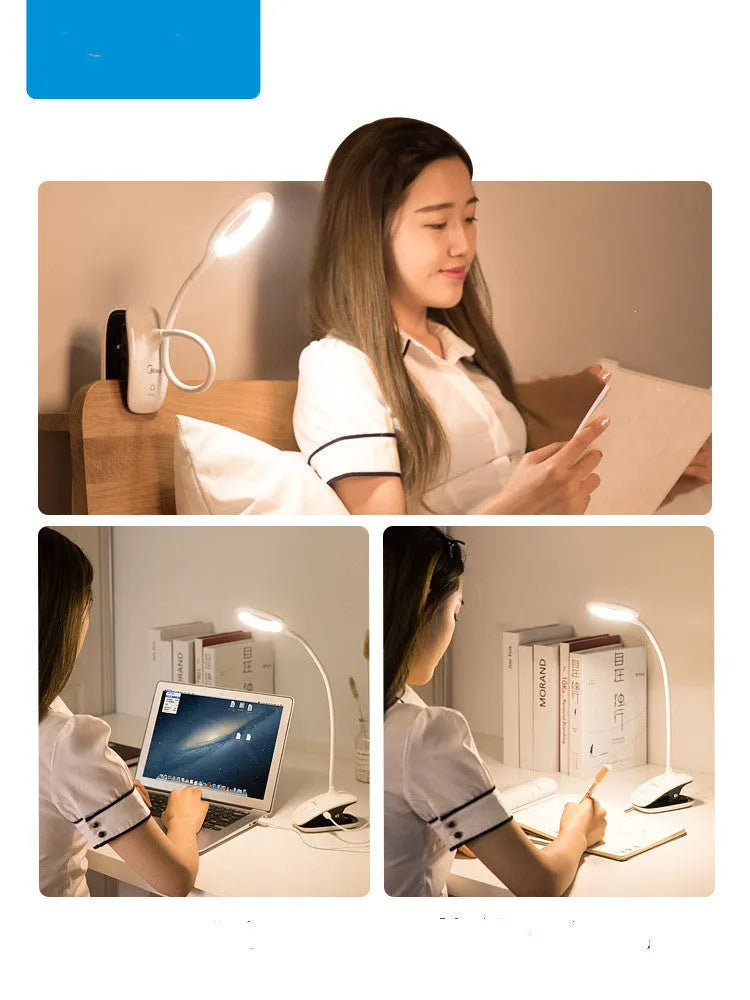 Rechargeable table lamp with touch switch in green, pink, or white colour options