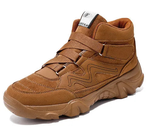 Men's leather casual shoes with rubber sole in multiple colour options