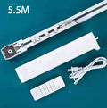 Smart curtain electric lithium battery rechargeable motor with aluminium track, remote control, and WiFi connectivity