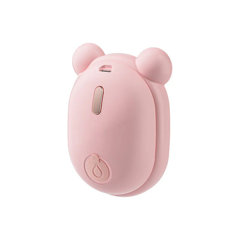 Pink and yellow 3-in-1 pet grooming brush with removable comb and spray function