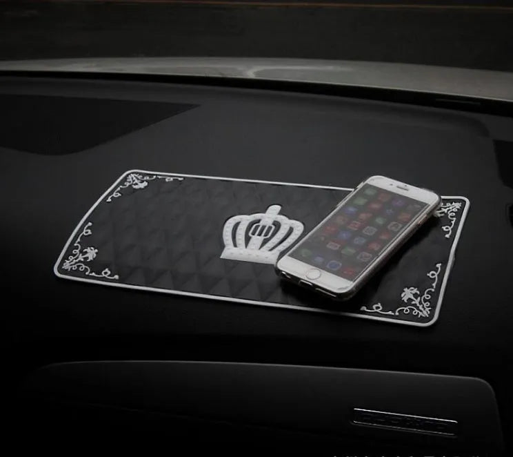 PVC car anti-skid pad 30cm x 15cm for dashboard, cup holder, and console storage, colour An Crowe